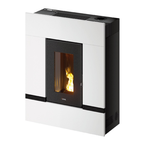 Poêle à granulés canalisable CADEL Mithos Plus 14 Up-Twin Puissance 14kW – Image 7