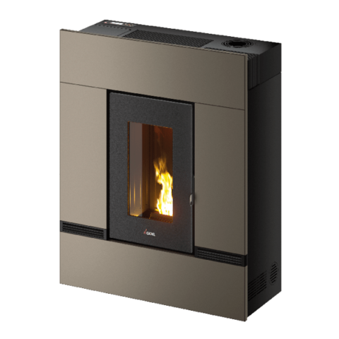 Poêle à granulés canalisable CADEL Mithos Plus 14 Up-Twin Puissance 14kW – Image 2