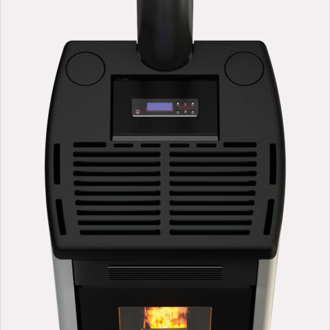 Poêle à pellets à canaliser CADEL Atena Plus 14 Puissance 14kW – Image 7