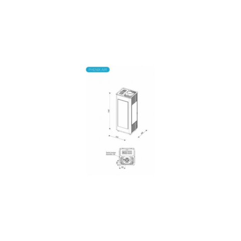 Poêle à granulés sans électricité PHENIX 10 kW Noir – Image 4