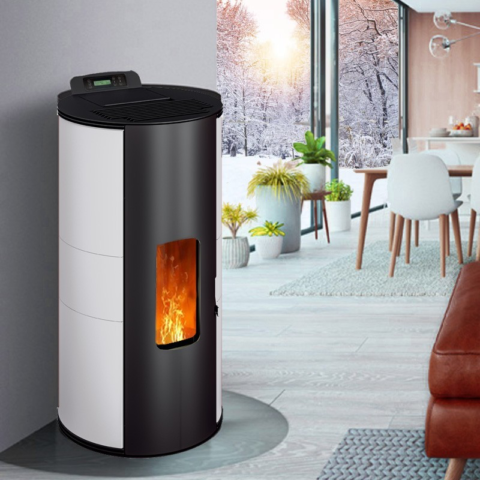 xPoêle Lorena 9kw avec Sortie Supérieure