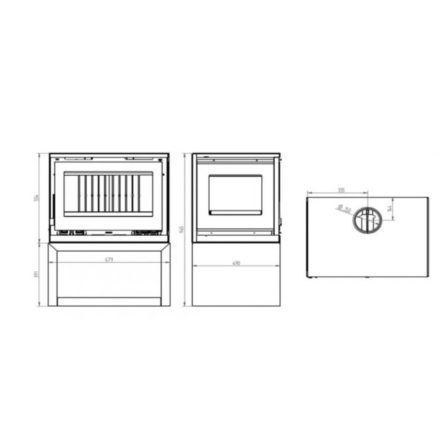 Poêle à bois 3 faces - FIREMATIC Calgary - S 12.5 kW – Image 4