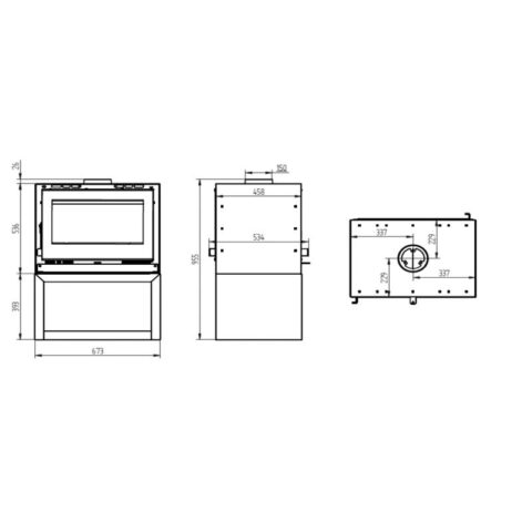 Poêle à bois double face - FIREMATIC Ottawa - S 12.6 kW – Image 4