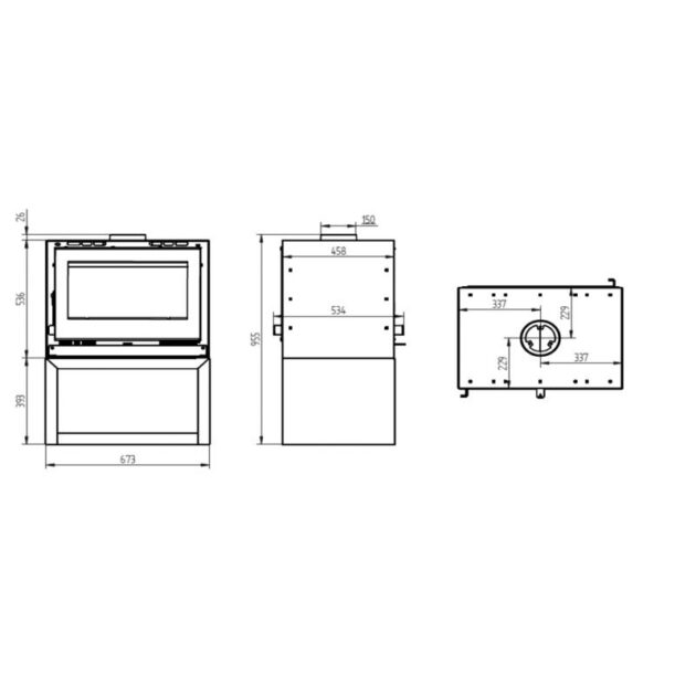 Poêle à bois double face - FIREMATIC Ottawa - S 12.6 kW – Image 4