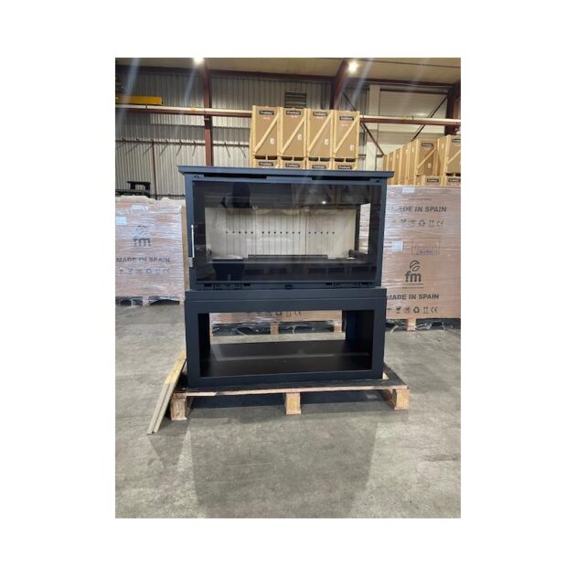 Poêle à bois panoramique 3 faces - FIREMATIC Calgary - L 13.5 kW – Image 4