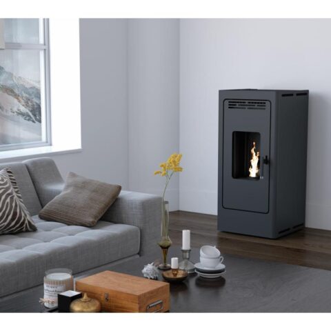 Poêle à granulés silencieux étanche fonte - FIREMATIC BR9 8 kW – Image 2