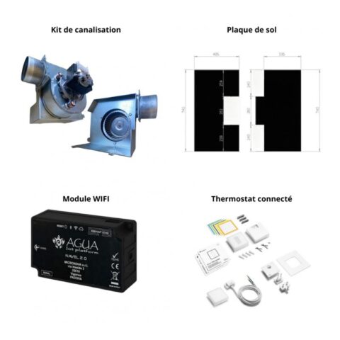 Poêle à granulés étanche fonte - FIREMATIC BR12 10.3 kW+ WIFI + KITCAN + NETATMO + PS – Image 7