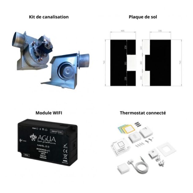 Poêle à granulés étanche fonte - FIREMATIC BR12 10.3 kW+ WIFI + KITCAN + NETATMO + PS – Image 7