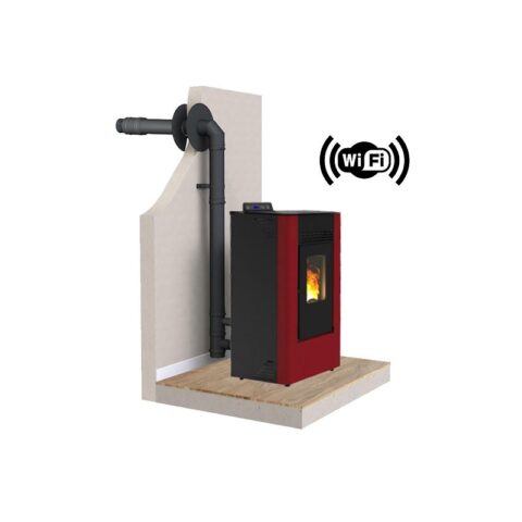 PACK Poêle à granulés C9 FIREMATIC + Kit ventouse Dinak – Image 2