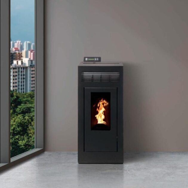 Poêle à granules étanche - INTERSTOVES Marina Concentrique 13 kW