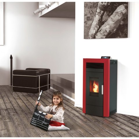 Pack poêle à granulés hydro Baracuda Commo Plus + Kit d'installation sortie arrière 21kW – Image 10